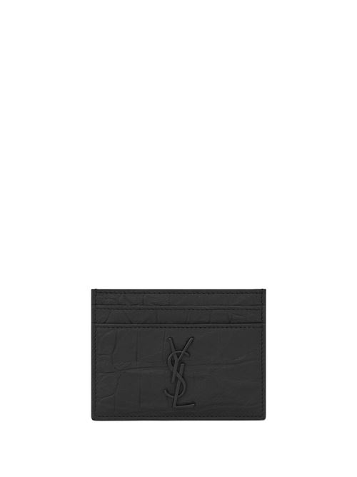 Portacarte con logo SAINT LAURENT | 485631C9H0U-1000